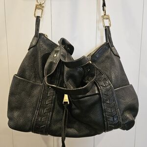 Aimee lack Leather Shoulder Bag